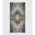 Abstract marble patterned porcelain wall panel magnifique porcelain nero bookmatched in gray black and beige shades