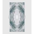 Magnifique Porcelain Ocean Bookmatched marble-effect porcelain panel with teal and white veining