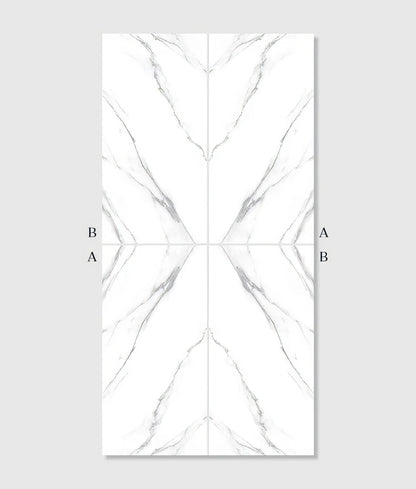 Magnifique Porcelain Statuario Bookmatched