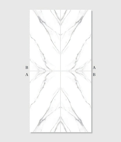 Magnifique Porcelain Statuario Bookmatched