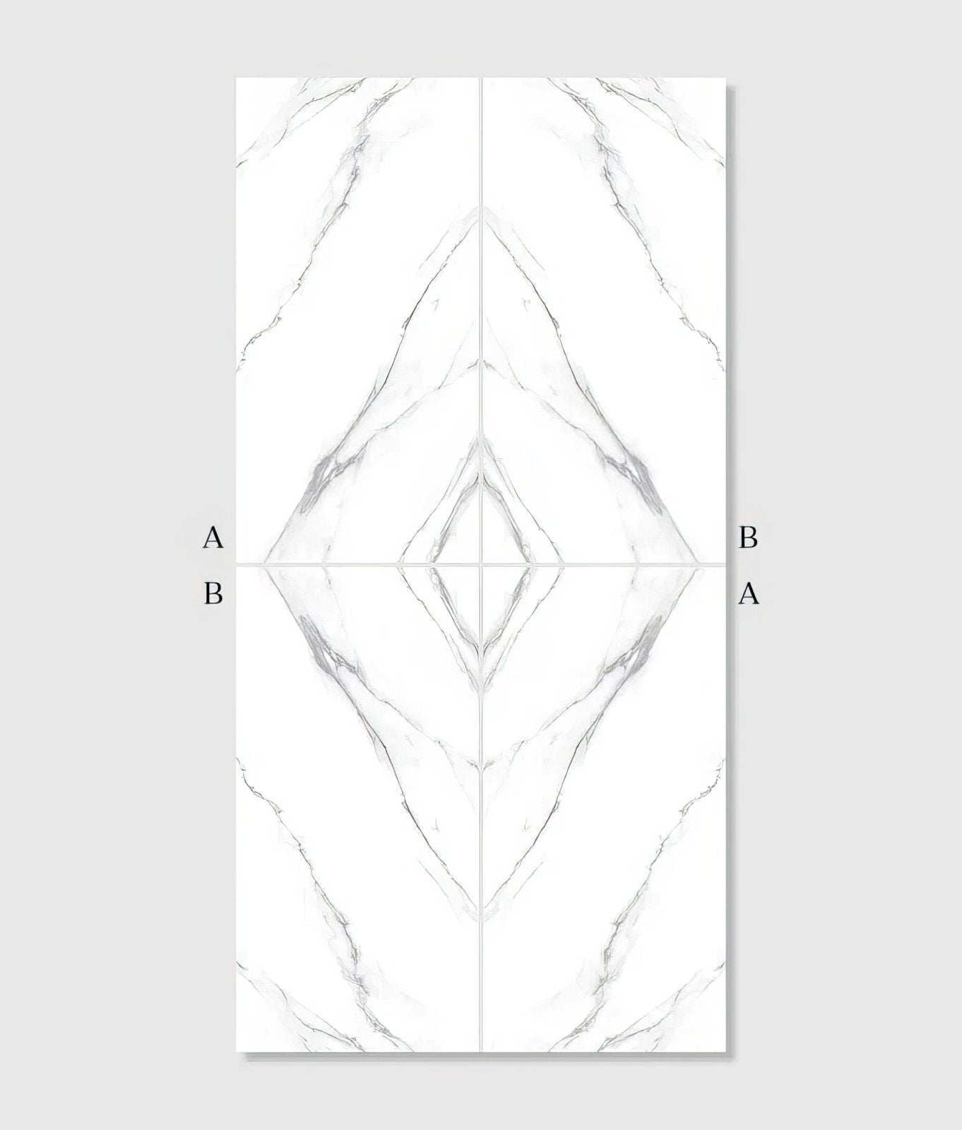 Magnifique Porcelain Statuario Bookmatched