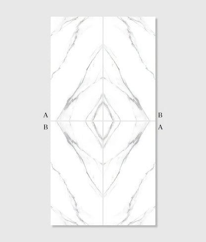 Magnifique Porcelain Statuario Bookmatched