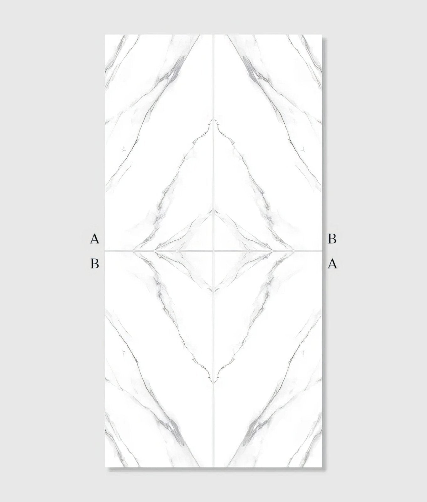 Magnifique Porcelain Statuario Bookmatched