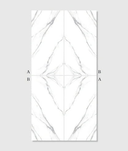 Magnifique Porcelain Statuario Bookmatched