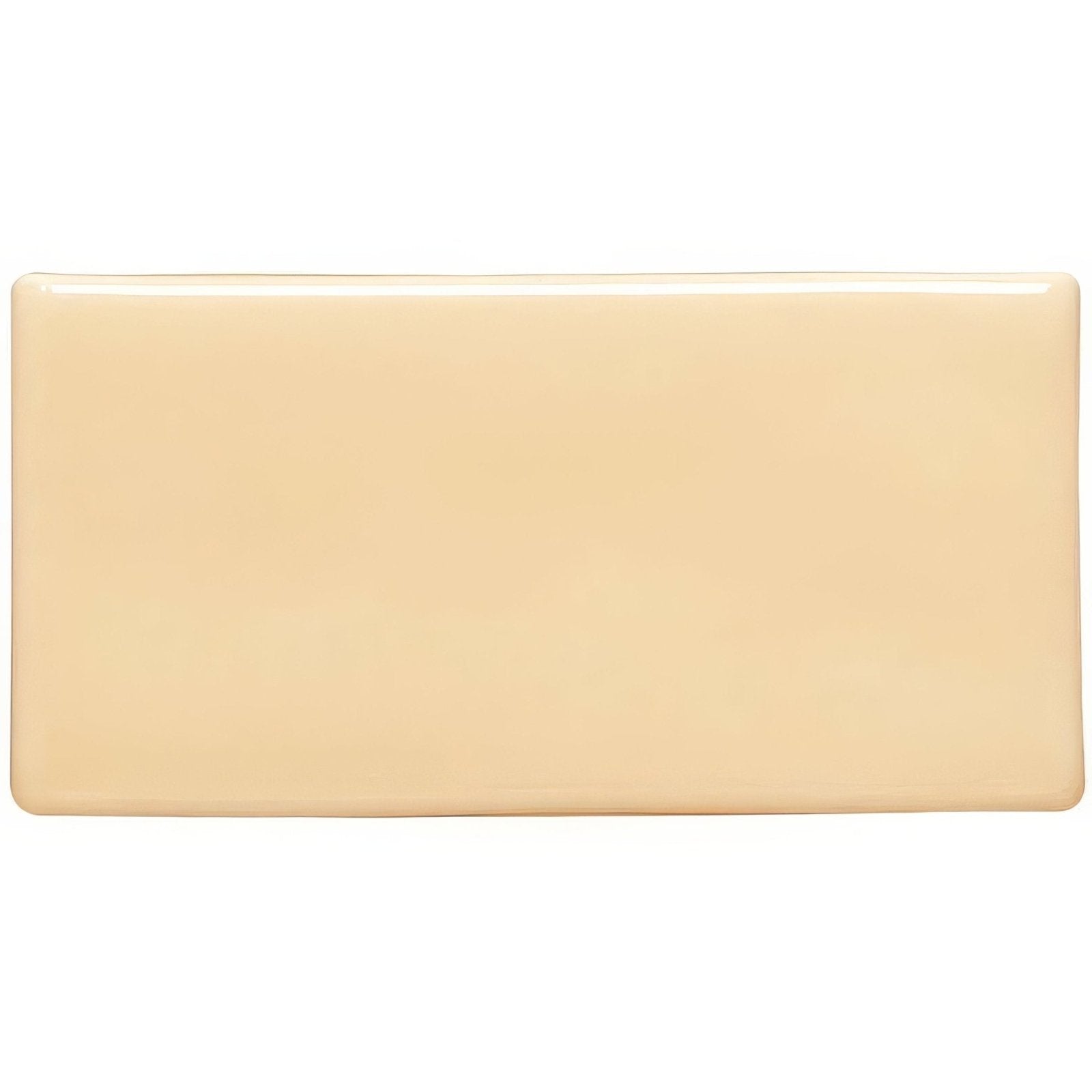 Cream-colored maize half tile with a smooth glossy finish rectangular ceramic tile for wall and floor use
