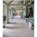 Mallory Limestone Tumbled Finish in a kitchen setting