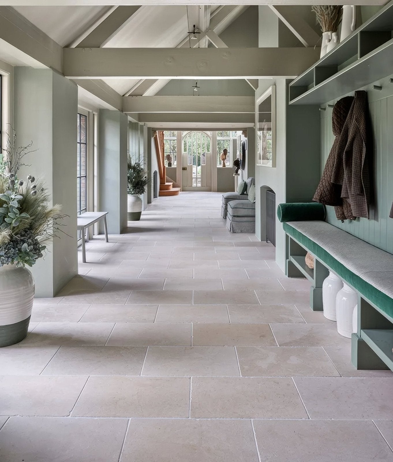 Mallory Limestone Tumbled Finish