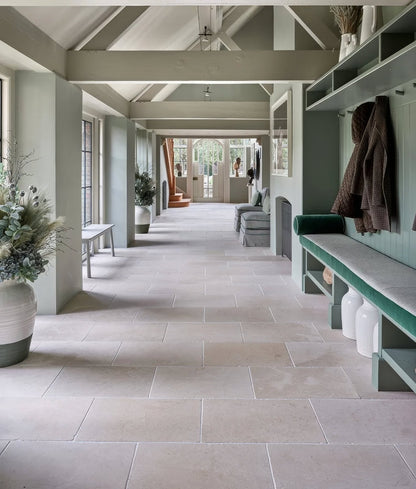 Mallory Limestone Tumbled Finish