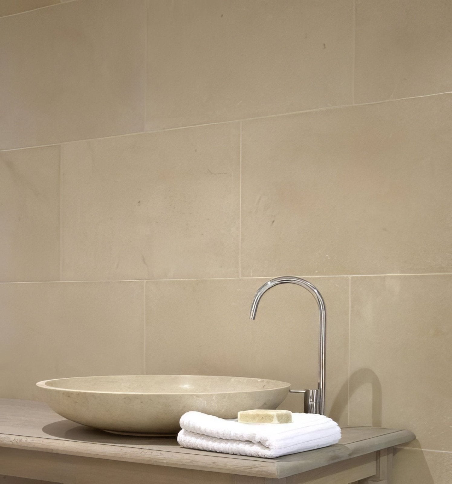 Mallory Limestone Tumbled Finish