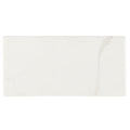 Malmo Base White Rectangle sleek white ceramic tile with subtle gloss and faint natural veining along its edge
