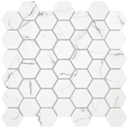 Malmo Hexagon White Mosaic