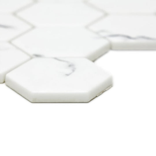 Malmo Hexagon White Mosaic - alternate view
