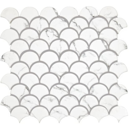 Malmo Scallop White Mosaic