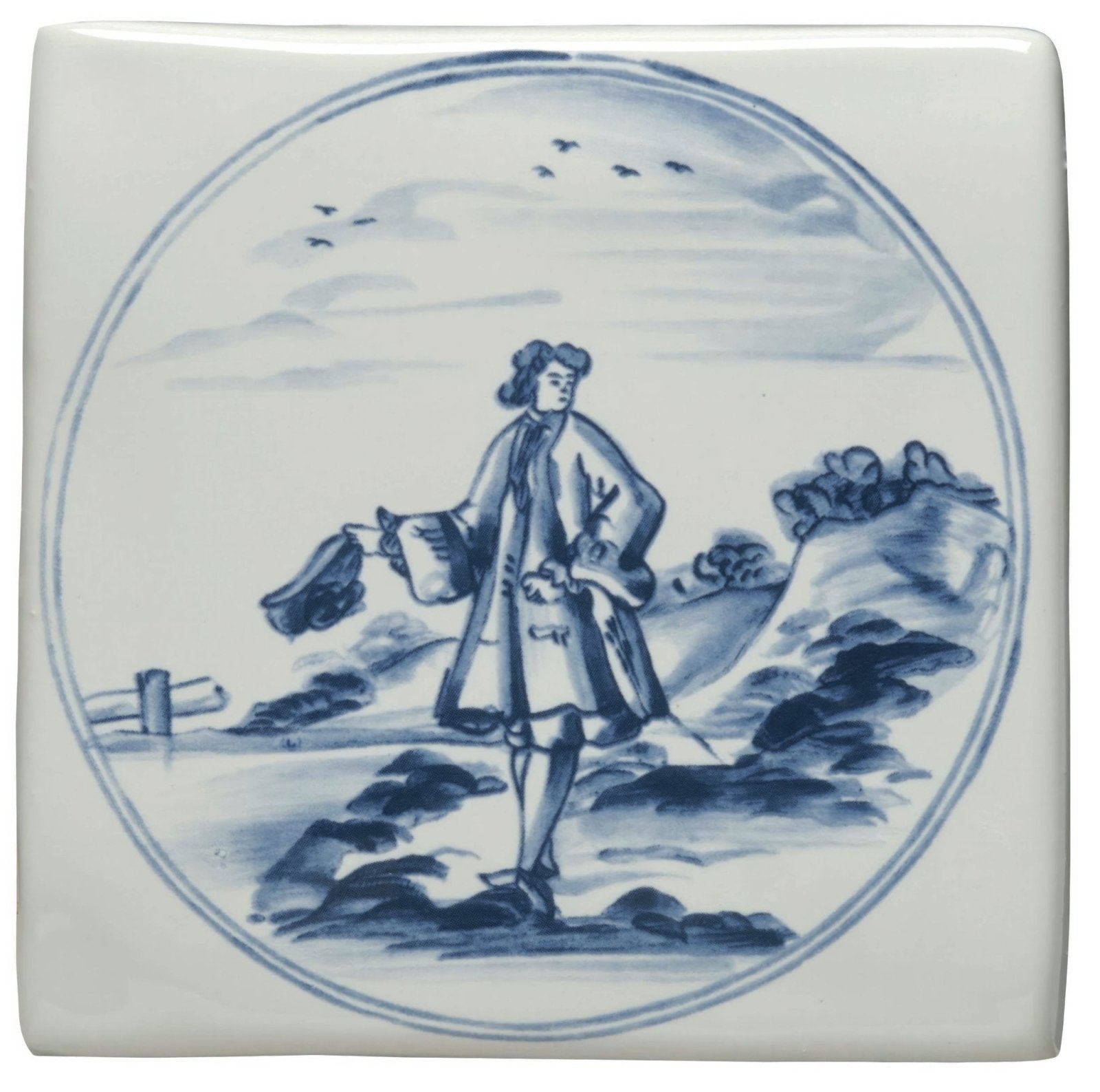 Man with Hat In a landscape