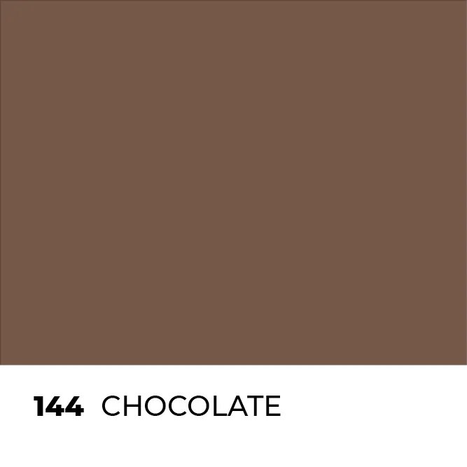 Mapei Ultracolor Plus grout swatch in chocolate color labeled as color 144 for tile grout applications