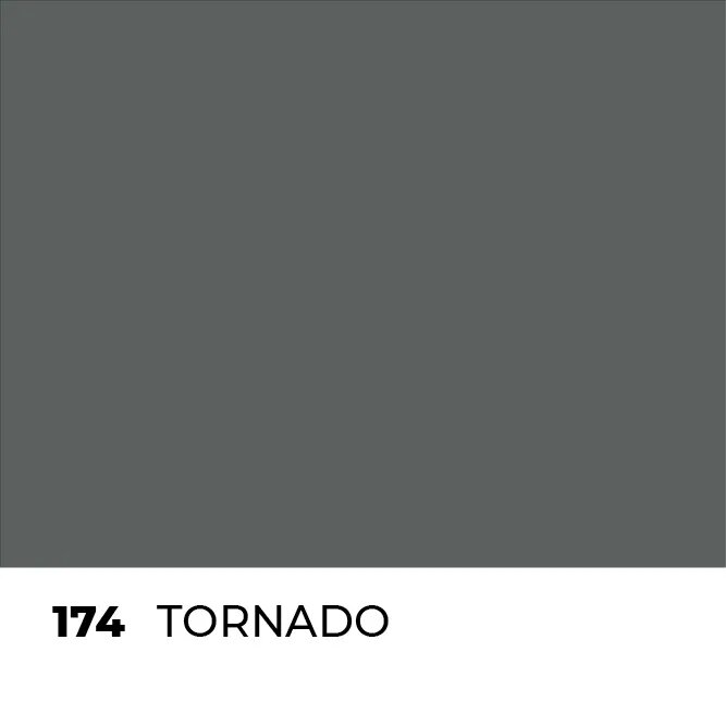 Dark gray paint swatch 174 tornado for Mapei Ultracolour Plus grout color options