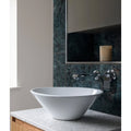 Marble Luxe Porcelain Azzurro in a kitchen setting
