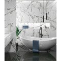 Marble Luxe Porcelain Iceberg in a kitchen setting