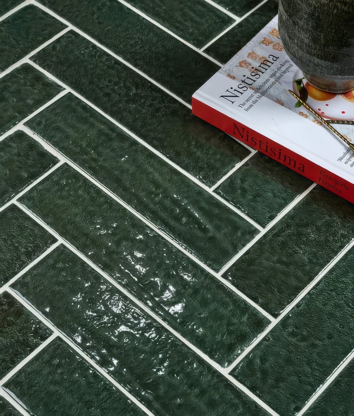 Marlborough Porcelain Parquet Forest Green Gloss