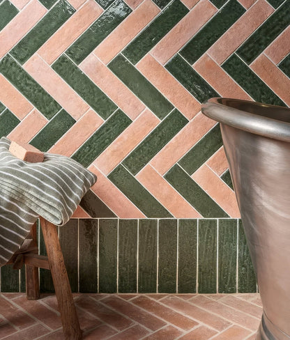 Marlborough Porcelain Parquet Forest Green Gloss