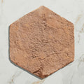 Marlborough Terracotta Hexagon – close-up of terracotta surface texture
