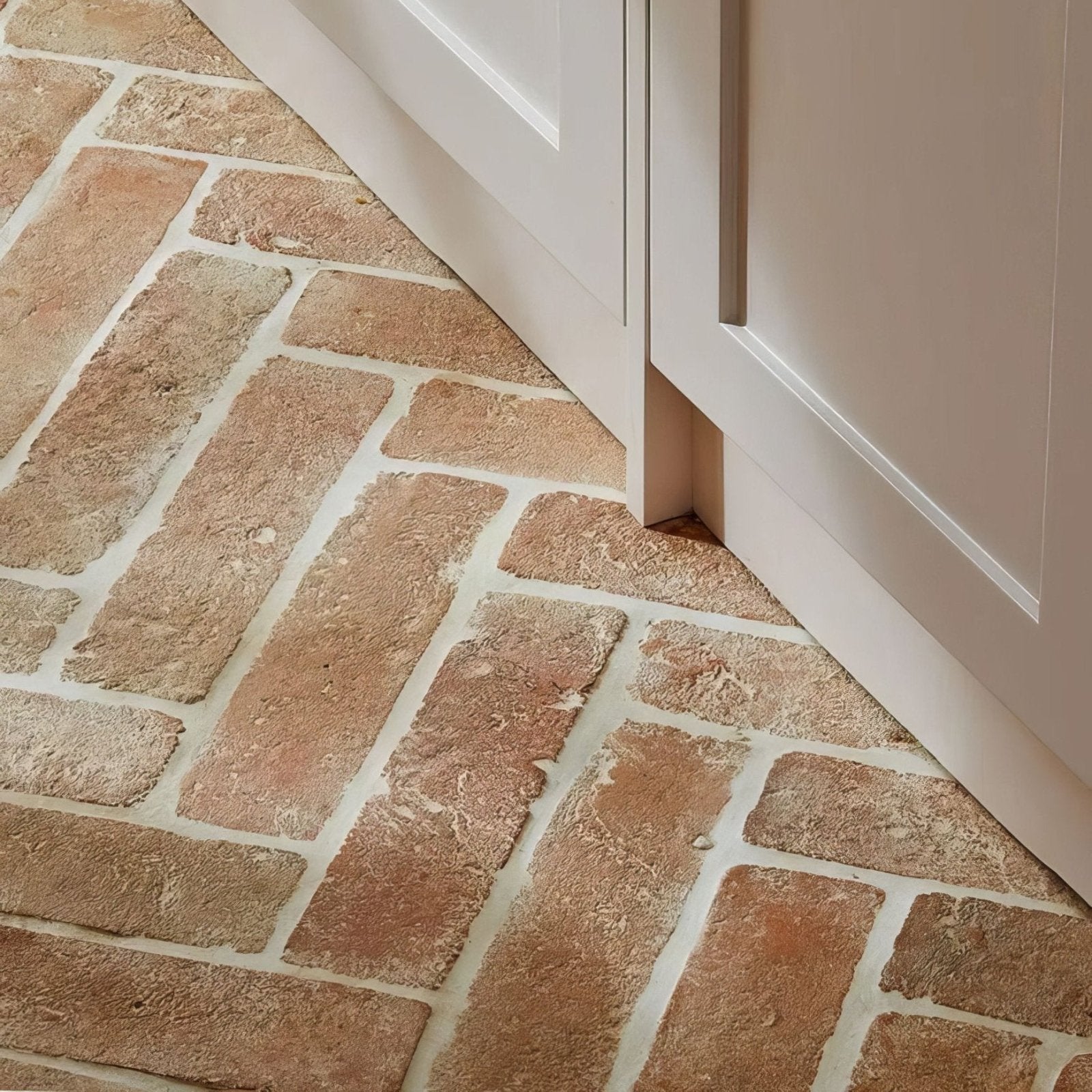 Marlborough Terracotta Parquet in a bathroom setting