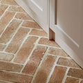 Marlborough Terracotta Parquet in a bathroom setting