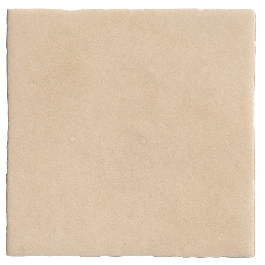 Maroc ceramic beige square tile with a matte slightly textured surface made of ceramic material