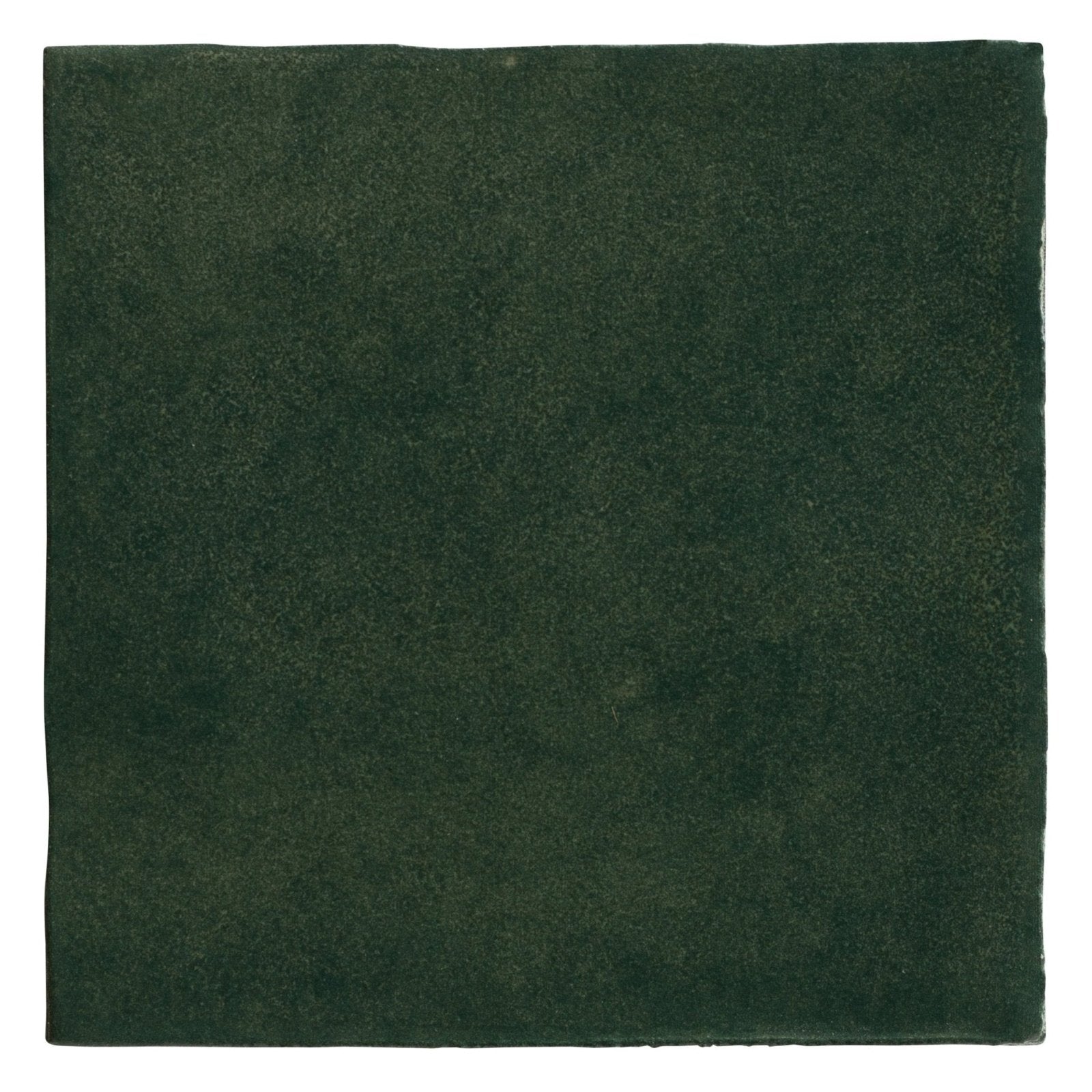 Maroc ceramic forest dark green square tile with textured matte finish for wall and floor surfaces