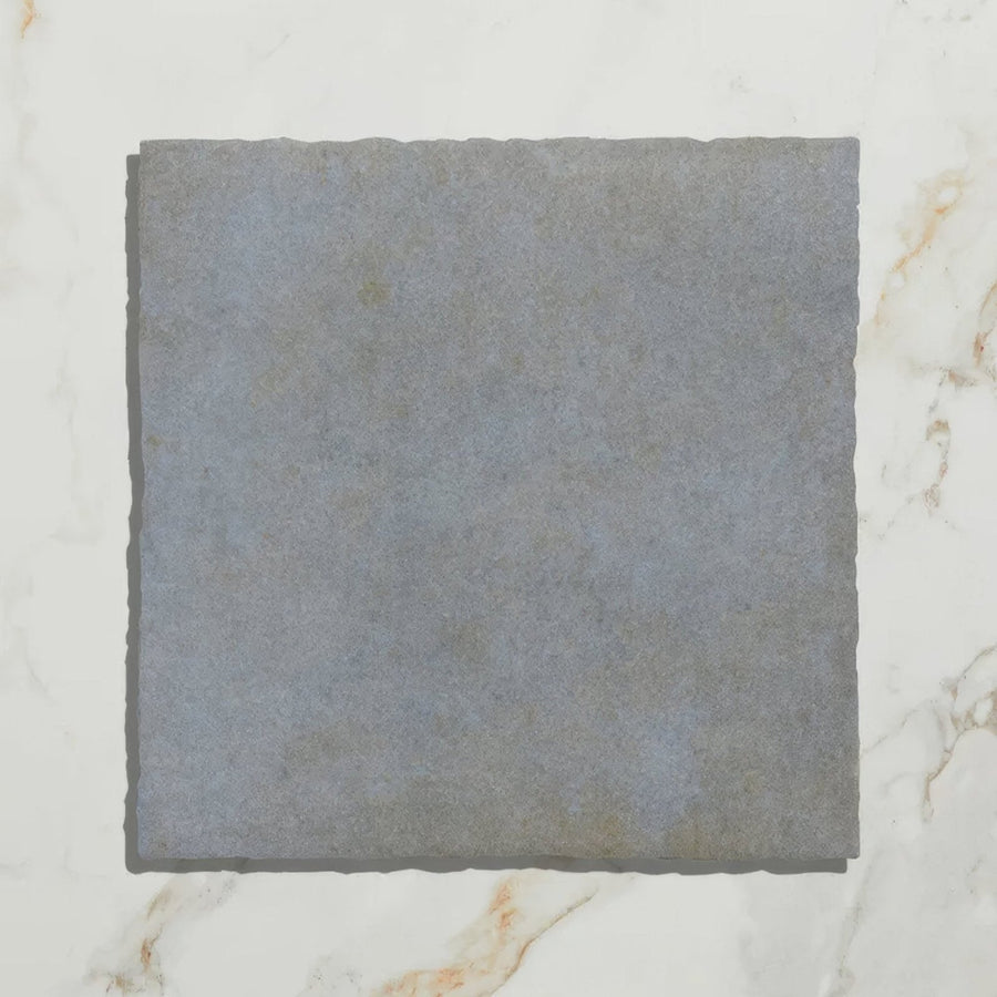 Gray stone tile maroc ceramic glicine with textured uneven surface and natural edges for decorative use