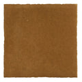A square earthy brown ceramic tile with rough texture and irregular edges from maroc ceramic khaki collection