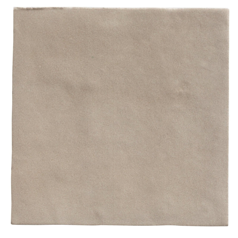 Beige maroc ceramic wool square tile with a matte slightly textured surface perfect for stylish flooring or walls