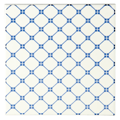 Marquee Blue on Brilliant White - Hyperion Tiles