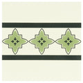 Marrakech Border Dublin and Black on White
