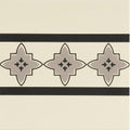 Marrakech Border Light Grey and Black on White