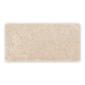 Temple Marsa sandblasted and brushed limestone tile 20 x 40cm — light beige natural stone with fossils and veining