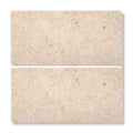 Temple Marsa tumbled limestone 10 x 20cm surface detail, light beige natural stone