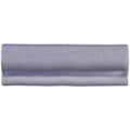 A sleek rectangular ceramic marsh torus moulding tile with smooth matte lavender finish and glossy edge highlights