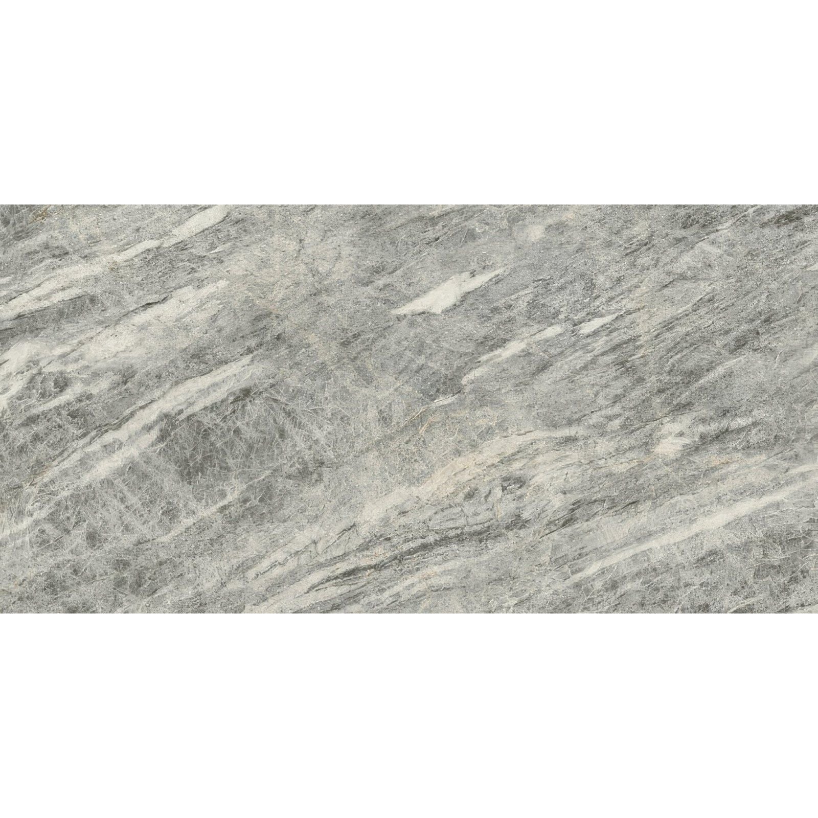 Gray and white veined marble tile marvel diva sky stone velvet with a natural swirling pattern for elegant surfaces