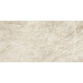Cream-colored marble tile with subtle veining and polished surface from marvel diva taj mahal polished and matt collection