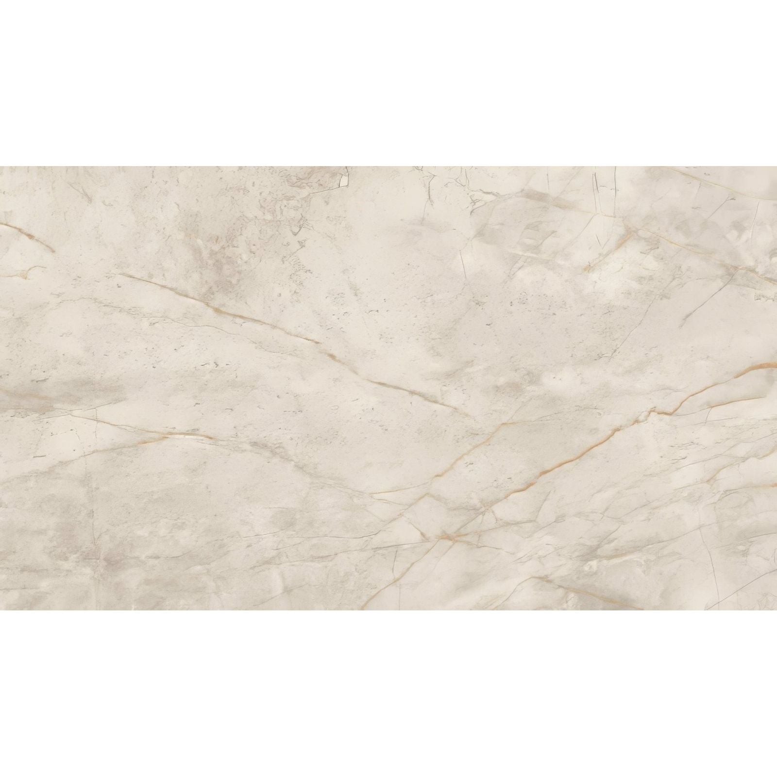 Cream-colored marvel diva white everest marble tile with subtle beige and gray veining 60x120 polished and matt