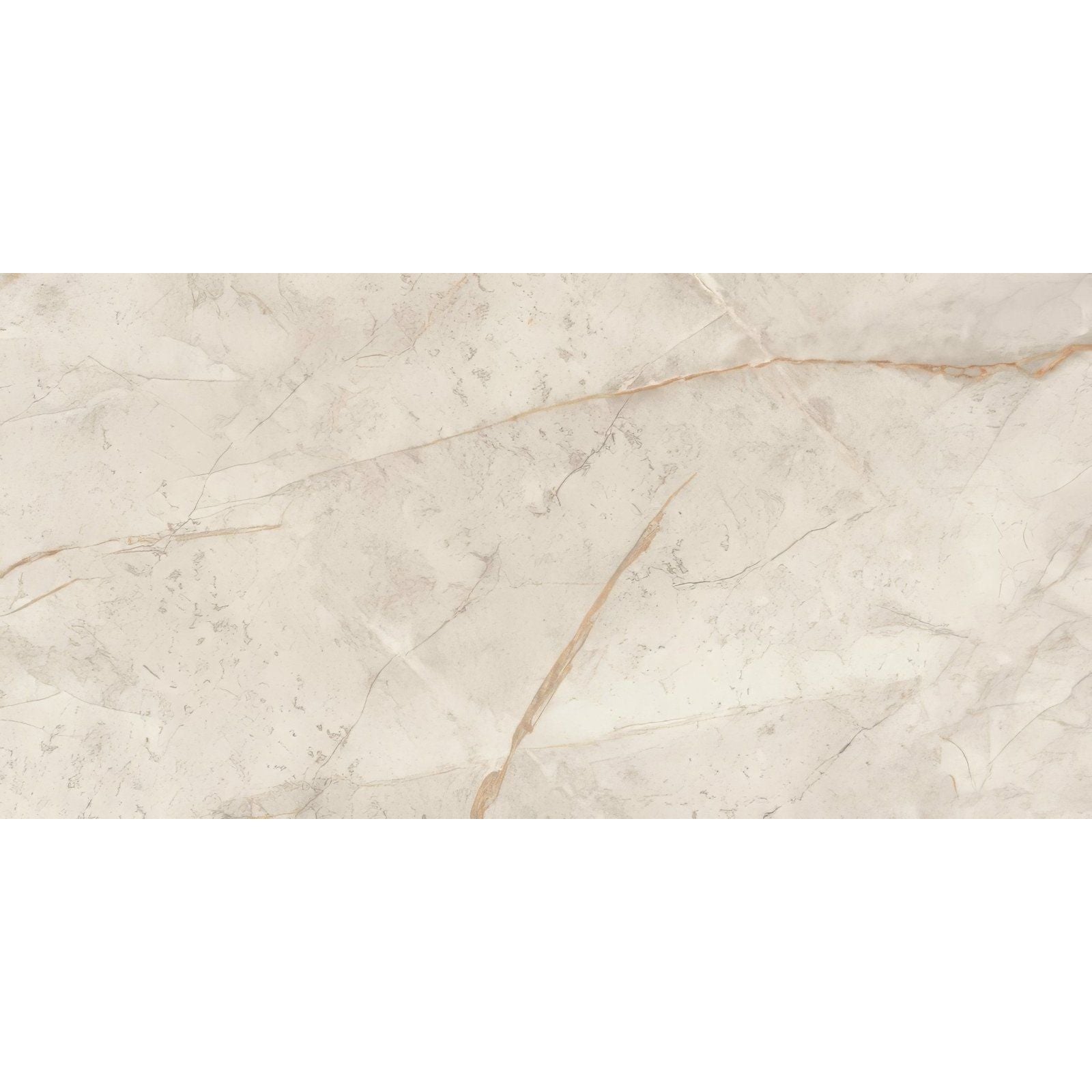 Cream-colored marble tile marvel diva white everest 60x120 with subtle golden veining and polished smooth surface