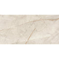 Cream-colored marble tile marvel diva white everest 60x120 with subtle golden veining and polished smooth surface