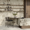 Marvel Epic Alpin, white and grey marble-effect porcelain tile