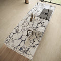 Marvel Epic Calacatta Viola white marble-effect tile with violet veining