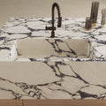 Marvel Epic Calacatta Viola white and black marble-effect tile