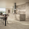 Marvel Epic Taj Mahal Noisette grey marble-effect tile