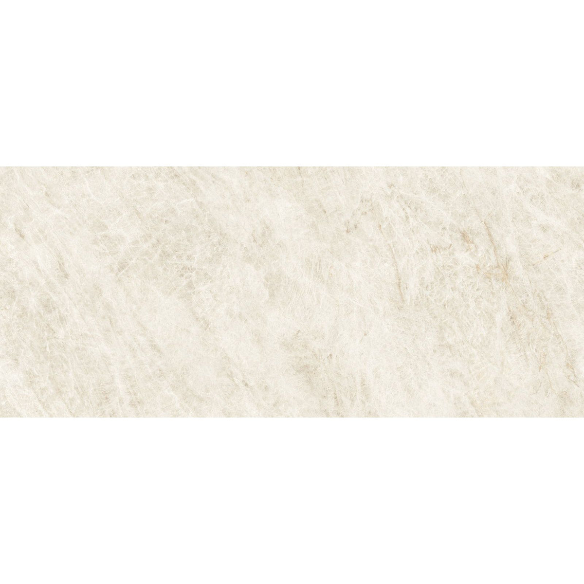Cream-colored marble tile with subtle veining from Marvel Epic Taj Mahal White collection for elegant flooring and walls