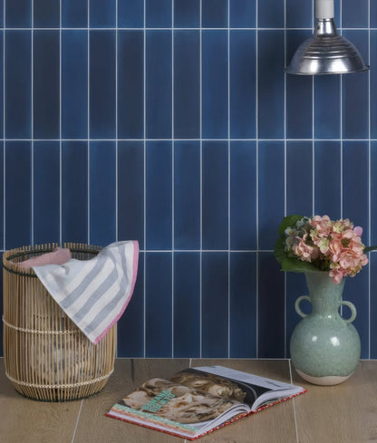 Medina Brick Porcelain Navy Blue