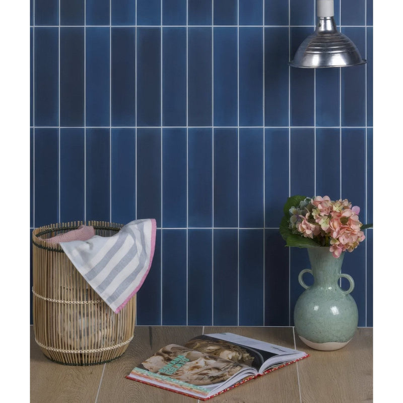 Medina Brick Porcelain Navy Blue